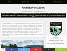 Tablet Screenshot of grandfatherstables.com